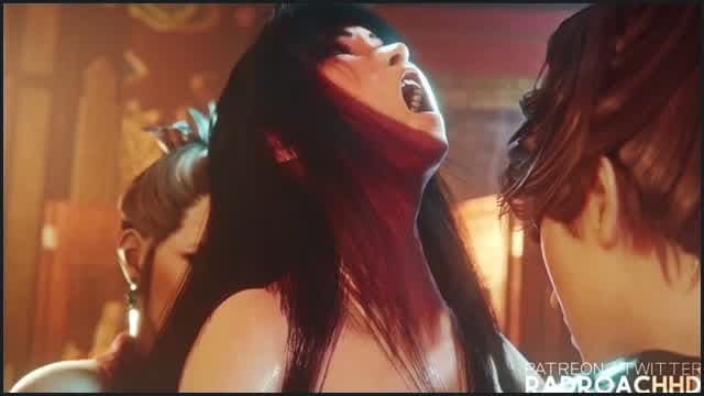 Tifa Gets It In Both Holes